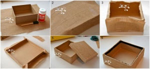 Как сделать новогодний камин из коробок и картона